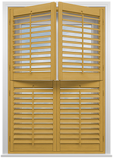 Kensington, Maple - Tier on Tier Twist&Fit Plantation Shutter